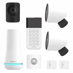 best-smart-home-alarm-systems 12 piece Home Security Burglar Alarm System by ERA Protect - Next Generation Smart Wireless House Alarm - Google & Alexa Compatible - Smartphone Control with HD Camera + Floodlight (Guardian)