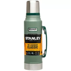 best-thermos-flasks Stanley Classic Legendary Bottle 1.9L / 2.0QT Hammertone Green - Stainless Steel Thermos Flask - BPA- - Keeps 32 Hours Hot or Cold - Dishwasher Safe - Leak-proof Lid Serves As A Cup