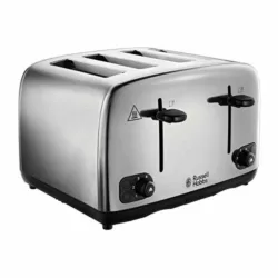 best-4-slice-toaster Russell Hobbs 18790 Futura 4-Slice Toaster, 1500 W, Stainless Steel Silver, Four Slice