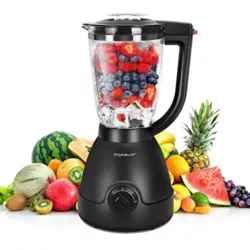 best-blender-for-ice NETTA Table Blender - Smoothie Maker with Glass Jug - Electric Mixer and Liquidiser - 8 Speed Settings, 500W - Ideal for Milkshakes, Ice Crusher, Soup, Fruit Blender and Cocktail Maker