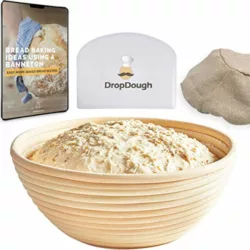 best-bread-proofing-baskets DropDough Round Banneton Proving Basket