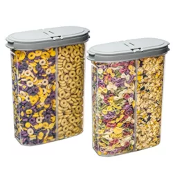 best-cereal-containers Décor Tellfresh Cereal Storage Container | Large Plastic Airtight Food Storage Containers | Practical & Stackable Cereal Dispenser | BPA Free