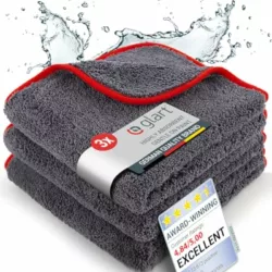 best-cleaning-cloths Glart Microfibre Thick Plush Cleaning Cloths