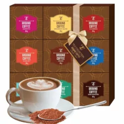 best-coffee-gift-sets Ground Coffee Gift Set - Gourmet Ground Coffee Selection Of 9 Assorted Flavours Including Dark Roast French Vanilla Mocha Perfect Gifts For Coffee Lovers Brew And Enjoy For Men Women Birthday Present