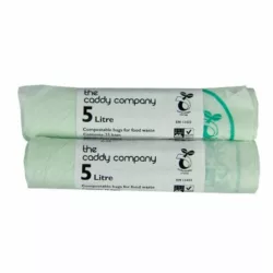 best-compost-bags-for-caddy 6 Litre x 150 All-Green Compostable Kitchen Caddy Liners - Food Waste Bin Liners - EN 13432-6L Bags