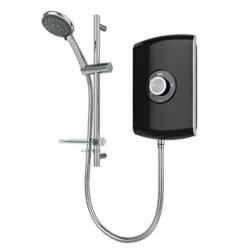 best-digital-showers Mira Platinum Dual Digital Shower Ceiling Fed Pumped for Gravity 1.1796.002 - Black/Chrome
