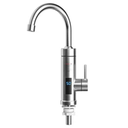 best-hot-water-taps Queiting Electric Hot Water Faucet 360° Electric Heater Faucet Fast Heating Tap Water Heater with LED Digital Display for Bathroom Kitchen