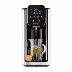 best-one-cup-kettles Aqua Optima Aurora Instant Hot Water Dispenser, 3.0 Litre Capacity, 49 Volume and Temperature Options, With Water Filter For Reduction Of Microplastics, and Impurities, AUH011, Black & Silver