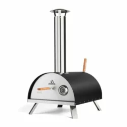 best-pizza-ovens Burnhard Nero Stainless Steel Outdoor Pizza Oven