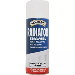 best-radiator-paint Rust-Oleum AE0060002E8 400ml Radiator Enamel Spray Paint - Satin White