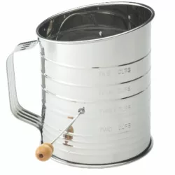 best-sifters Norpro 3-Cup Rotary Hand Crank Flour Sifter