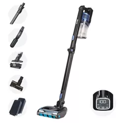 best-stick-vacuums Shark Cordless Stick Vacuum Cleaner [IZ320UKT] Anti Hair Wrap, PowerFins, Pet Hair, Twin Battery, Black & Blue