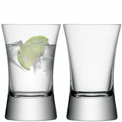 best-tumblers Villeroy & Boch, Ovid Set of 4, Tumblers for Cold Drinks, Bulbous Shape, Crystal Glass, Dishwasher Safe Clear, 420 ml measured brimful