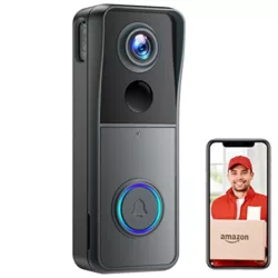 best-video-doorbells [2022 Upgraded] Wireless WiFi Video Doorbell Camera, XTU 2K HD Smart Video Door bell with Camera Battery Operated PIR Motion Detection Night Vision 2-Way Audio Support SD Card