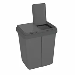 best-waste-separation-systems rg-vertrieb Trash Bin, 100 L, 4 x 25 L Container, Waste Sorting Bin, Pack of 4, 3 Colours