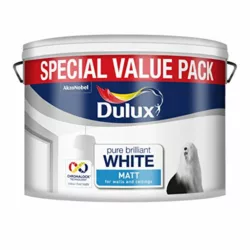 best-white-matt-emulsion wilko Walls & Ceilings Silk Emulsion Paint, Washable & Hardwearing Paint, Suitable for Bedrooms, Living Rooms & Other Rooms in the Home (Intense White, 2.5 Litre)