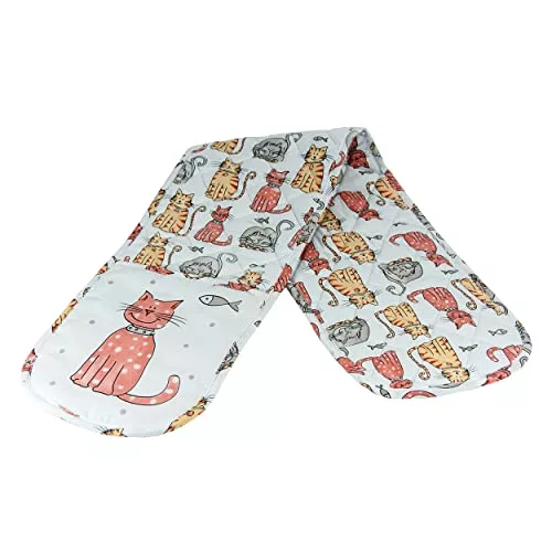 cat-oven-gloves SPOTTED DOG GIFT COMPANY Double Oven Gloves, Heat