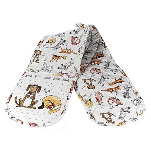funny-oven-gloves SPOTTED DOG GIFT COMPANY Double Oven Gloves, Heat