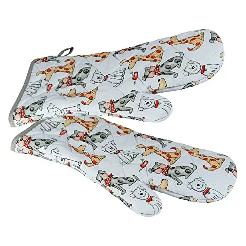 long-oven-gloves SPOTTED DOG GIFT COMPANY Oven Gloves, Heat Resista