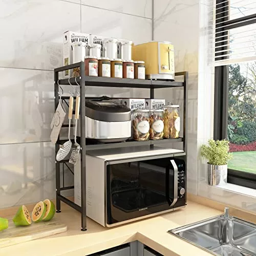 oven-shelves Mocosy 2 Tier Expandable Microwave Oven Rack Heavy