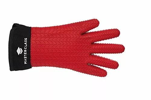 red-oven-gloves MasterClass Waterproof and Heat-Resistant Silicone