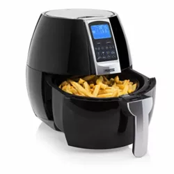 the-best-digital-air-fryer Pro Breeze 5.5L Air Fryer - XXL 1800W Air Fryer for Home Use with Digital Display, Timer and Fully Adjustable Temperature Control for Healthy Oil Free & Low Fat Cooking