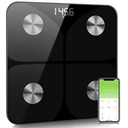 the-best-digital-bathroom-scales Scales for Body Weight - Smart Body Fat Scales Composition Analyzer Monitor, High Precision Measuring for BMI, Visceral Fat, Muscle, Body Age etc, Smart APP for Fitness Tracking(Black)