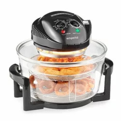 the-best-halogen-air-fryer LIVIVO Digital 17L Halogen Oven Cooker Self Cleaning 1400W Element and Modern Controls, LED Display, Accessories Including Extender Ring and Trays… (Digital Grey)