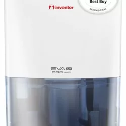 the-best-low-energy-dehumidifiers Inventor Fresh 12L/Day Dehumidifier, Digital Humidity Display, Silent, Continuous Drainage, 24Hr Timer, Laundry Drying, Aggressive Against Damp and Moisture, Eco-friendly R290 (WEE/MM0449AA)