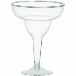 the-best-plastic-cocktail-glasses amscan 350102.86 Amscan Clear Hard Plastic Margarita Glasses 11oz, 20 Pcs