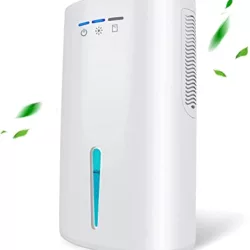 the-best-quiet-dehumidifiers PureMate 12L/Day Dehumidifier with Air Purifier, Digital Humidity Display, 12 Litre, Continuous Drainage with Drainage Hose and 24Hr Timer - For Home & Office, Damp, Mould Control, Laundry Drying