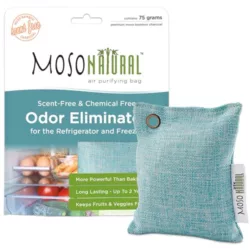 best-air-purifying-bags Kuori 4 x Bamboo ODOUR ABSORBING Bags 4 x 75g Activated Charcoal Bags - Reusable Shoe Deodoriser - Natural Air Freshener, Odour Eliminator for Shoes, Gym Bag, Closet - Absorbs Odor and Moisture