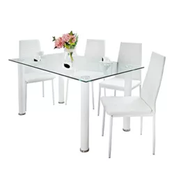 best-dining-tables VASAGLE Dining Table for 4 People, Kitchen Table, 120 x 75 x 75 cm, Heavy Duty Metal Frame, Industrial Style, for Living Room, Dining Room, Rustic Brown and Black KDT75X