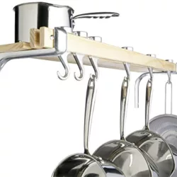 best-pot-pan-racks AcornFort® Wall Mount Hanging Pot & Pan Rack