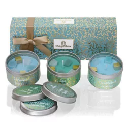 the-best-aromatherapy-candle-gift-sets Onlywax 4 x 125 Grams Scented Candles, Soy Wax Aromatherapy Candle Gift Set for Women, Rose, Lavender, Vanilla, Lemongrass