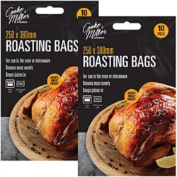 the-best-roasting-bags-for-the-oven WRAPOK Roasting Cooking Bags Oven Chicken Bag For Meat Poultry Fish Seafood Vegetable, Small - 16 Bags (10 x 15 Inch)