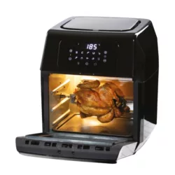 the-best-rotisserie-air-fryer Breville Halo Rotisserie Air Fryer | 10 Litre Digital Air Fryer Oven | 2000 W | Fry, Bake, Roast and Dehydrate | Energy Efficient | Black and Grey [VDF127]
