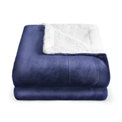 the-best-thermal-blankets Dreamscene Check Sherpa Fleece Blanket Soft Thermal Warm Cosy Thick Fluffy Throw Over for Sofa Bed, 150 x 180 cm,Blush Grey