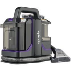 best-upholstery-cleaners Vytronix SWASH450P Spot Cleaner | Spot & Stain Remover | Clean Up Spills & Pet Messes from Carpets, Stairs, Upholstery & Car Seats | Self Cleaning Function, 450W, 1L Capacity Twin Tank Spot Washer